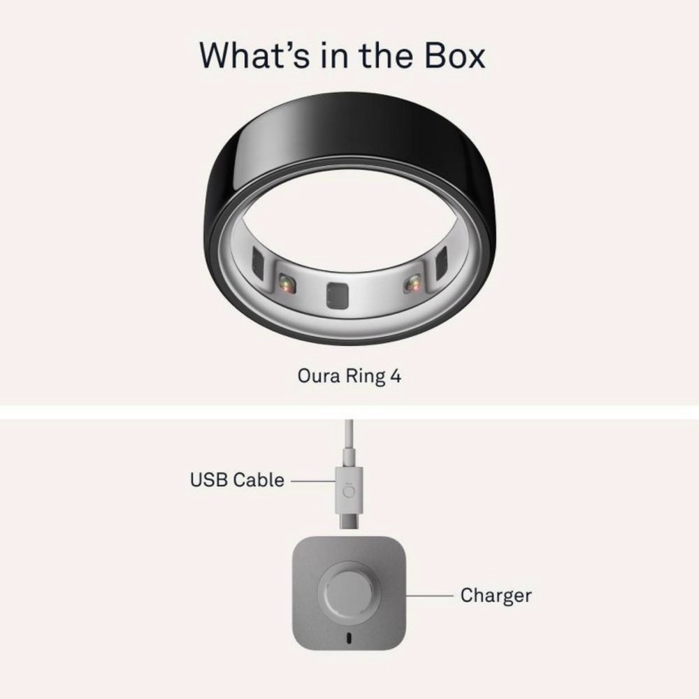 ⚡️👀👇🏻Oura Ring 4 Black - Size 11 - Picture 2 of 11